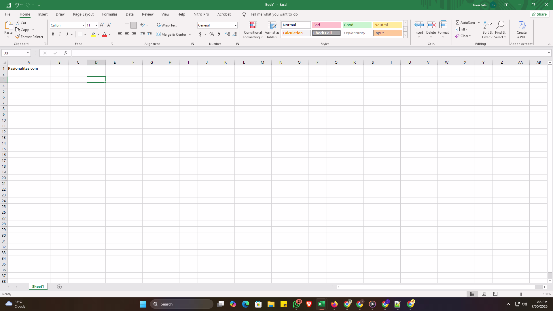 Rumus IF Excel Lengkap: Cara, Contoh, dan Penggunaan Bertingkat 1 Excel